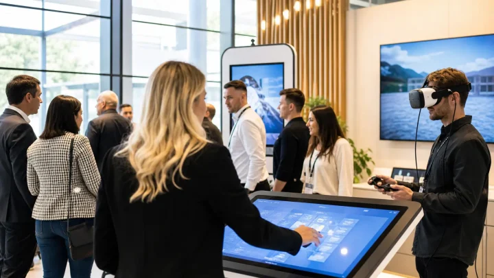 Stand de Salon Pro Nouveautés : 5 Technologies Interactives pour Attirer 2x Plus de Visiteurs